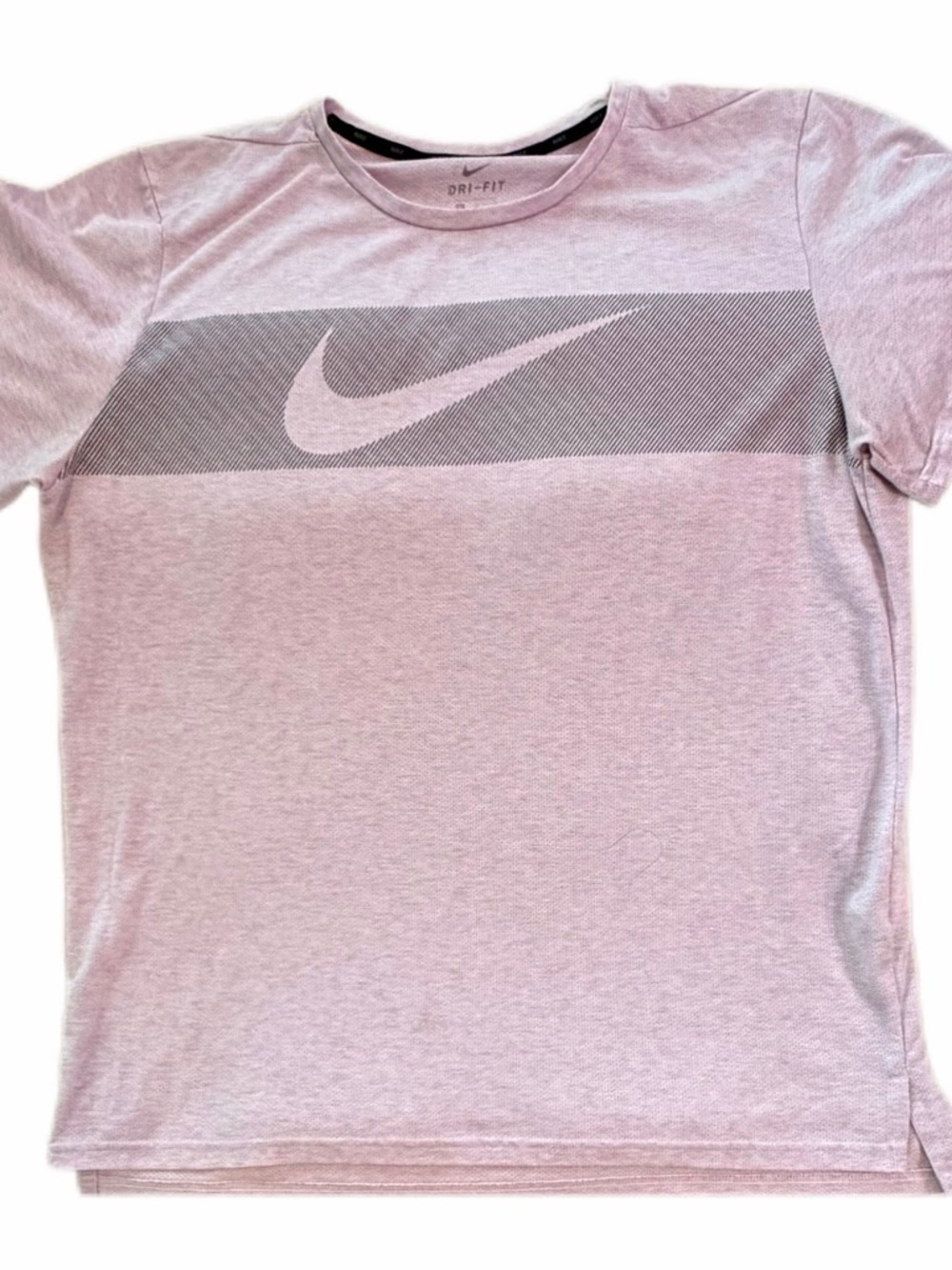 Nike DriFit Mens Xlarge Liliac shirt Train Gym Athletic OOTD swoosh light